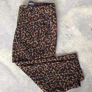 NWT Petite Plus Leopard Print  Pants from Old Navy